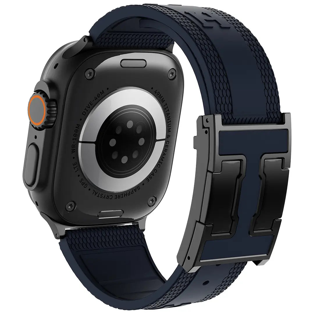 Elevate Your Style with the CRAZYGRASS Magnetic Silicone Band - The Ultimate Comfort Fit for Professional Men, Perfect for Smart Watches 44mm to 49mm