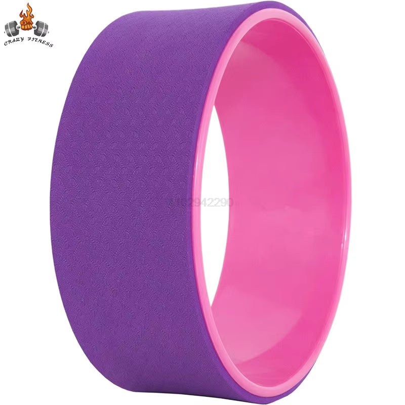 Elevate Your Yoga Practice with the 12" Yoga Wheel - Back Roller for Deep Tissue Massage and Pain Relief