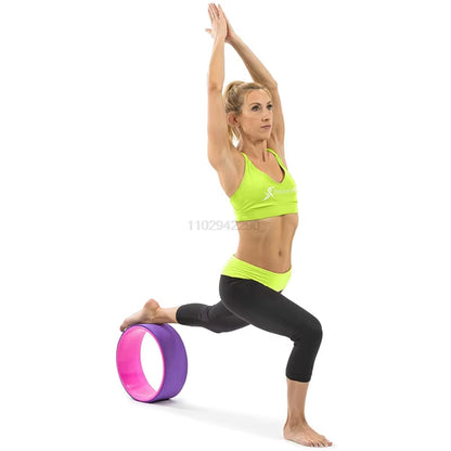 Elevate Your Yoga Practice with the 12" Yoga Wheel - Back Roller for Deep Tissue Massage and Pain Relief