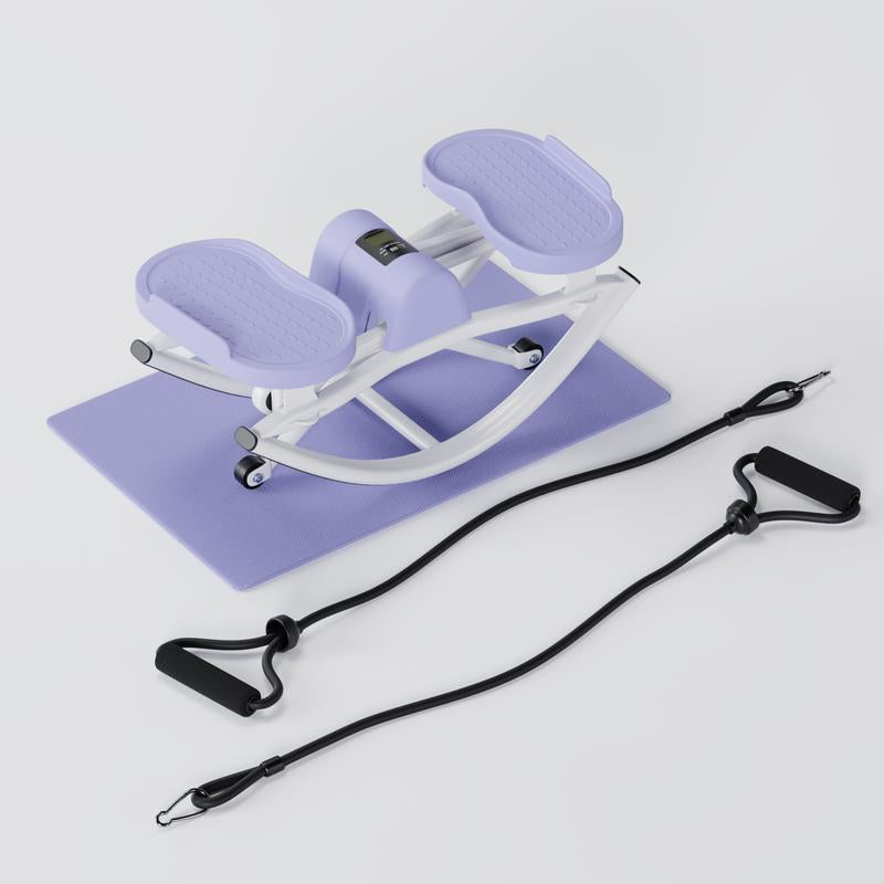 Transform Your Home Workouts with the Lhanelfit Rock Stepper - Compact, Quiet, and Perfect for Low Impact Cardio Training