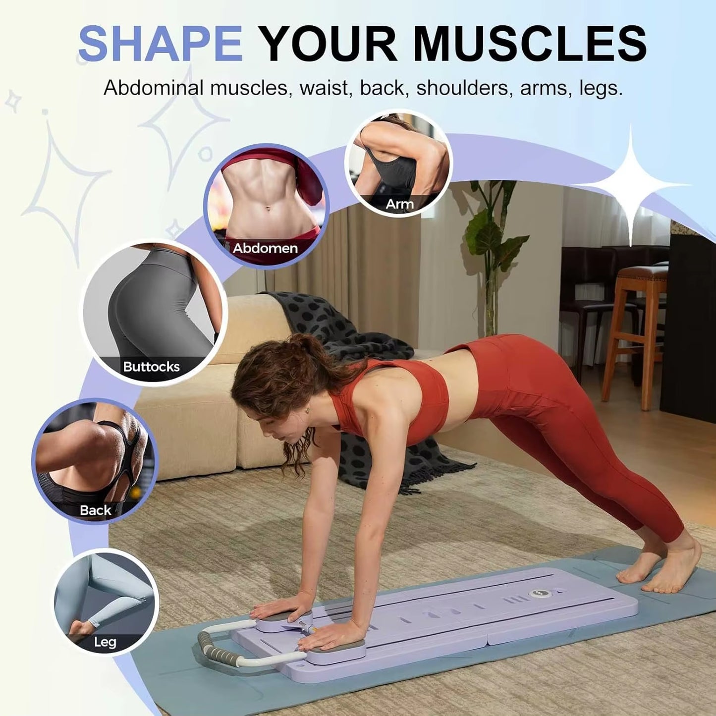 Multifunctional Abdominal Board - Your Ultimate Core Workout Companion for Pilates and Strength Training