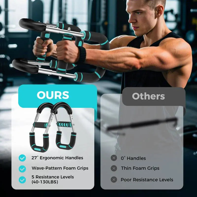 Arm Trainer, Adjustable Chest Workout Equipment, Arm Trainer for Men, Chest Trainer for Men, Shoulder Muscle Training, Portable Spring Resistance Home Fitness Equipment Springstatements