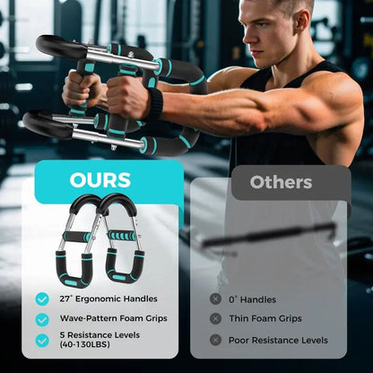 Arm Trainer, Adjustable Chest Workout Equipment, Arm Trainer for Men, Chest Trainer for Men, Shoulder Muscle Training, Portable Spring Resistance Home Fitness Equipment Springstatements
