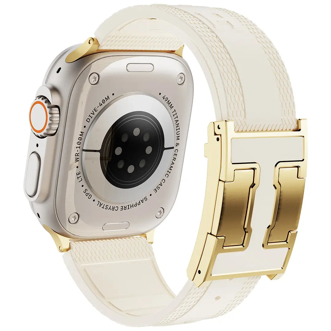 Elevate Your Style with the CRAZYGRASS Magnetic Silicone Band - The Ultimate Comfort Fit for Professional Men, Perfect for Smart Watches 44mm to 49mm