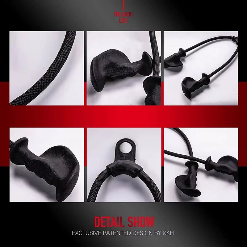 Elevate Your Workout with Our Premium Fitness Biceps & Triceps Rope Pull Down Grip Handles - Perfect for Cable Machines and Strength Training!