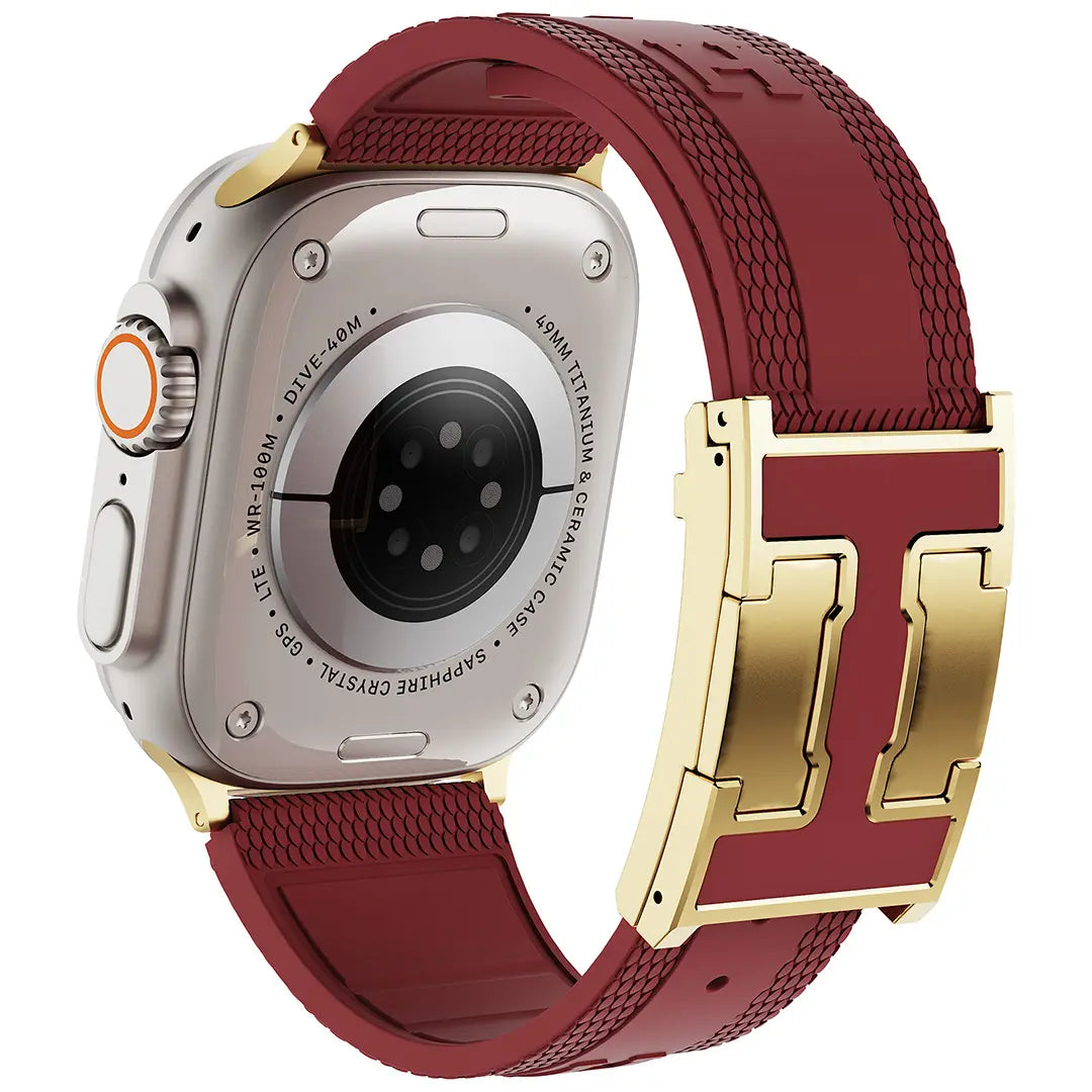 Elevate Your Style with the CRAZYGRASS Magnetic Silicone Band - The Ultimate Comfort Fit for Professional Men, Perfect for Smart Watches 44mm to 49mm