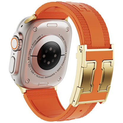 Elevate Your Style with the CRAZYGRASS Magnetic Silicone Band - The Ultimate Comfort Fit for Professional Men, Perfect for Smart Watches 44mm to 49mm