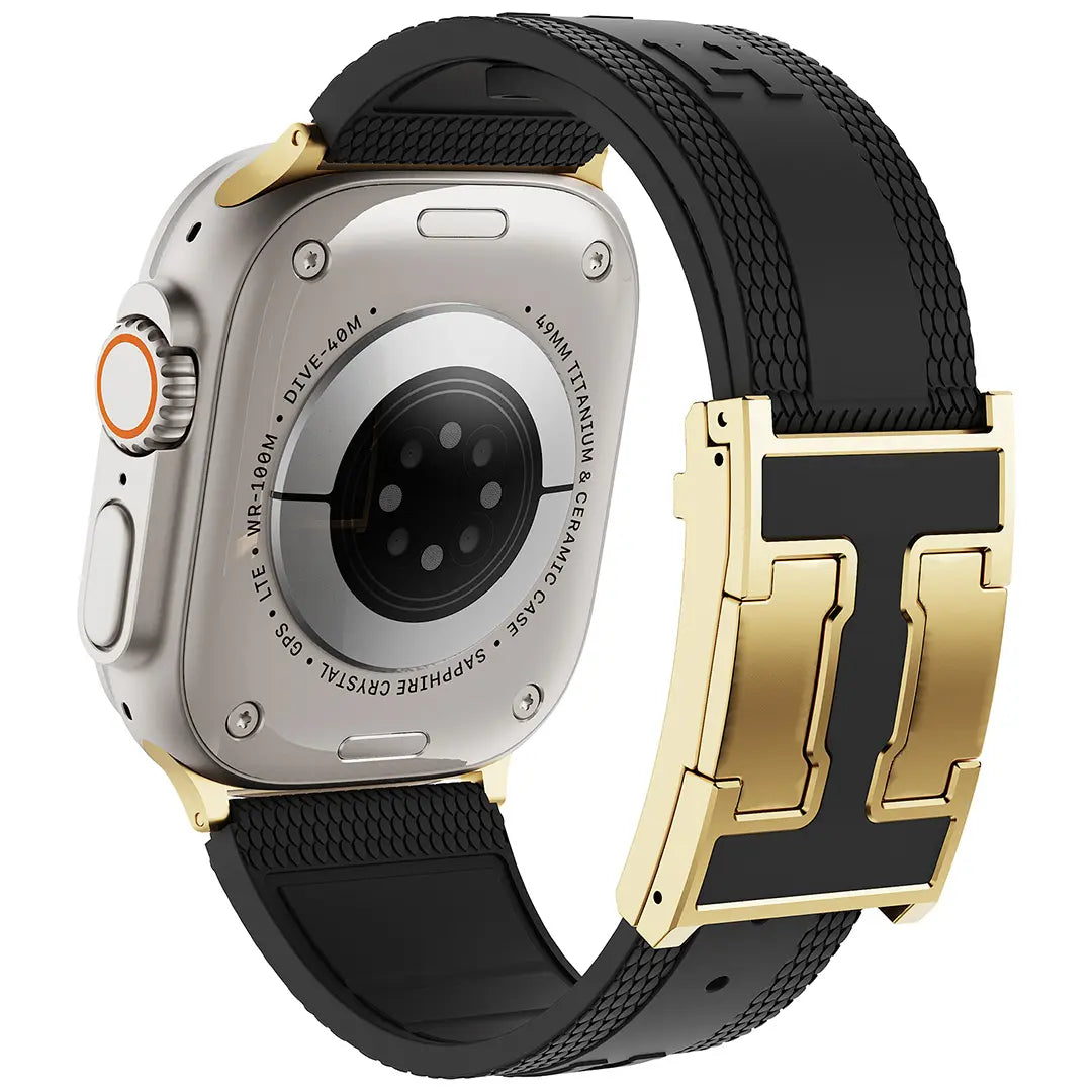 Elevate Your Style with the CRAZYGRASS Magnetic Silicone Band - The Ultimate Comfort Fit for Professional Men, Perfect for Smart Watches 44mm to 49mm