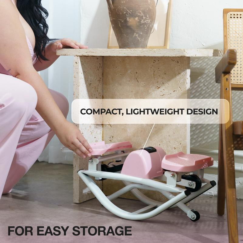 Transform Your Home Workouts with the Lhanelfit Rock Stepper - Compact, Quiet, and Perfect for Low Impact Cardio Training