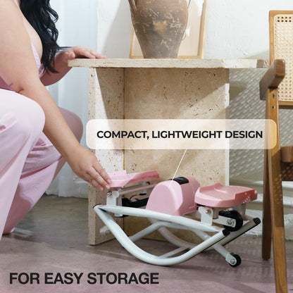 Transform Your Home Workouts with the Lhanelfit Rock Stepper - Compact, Quiet, and Perfect for Low Impact Cardio Training