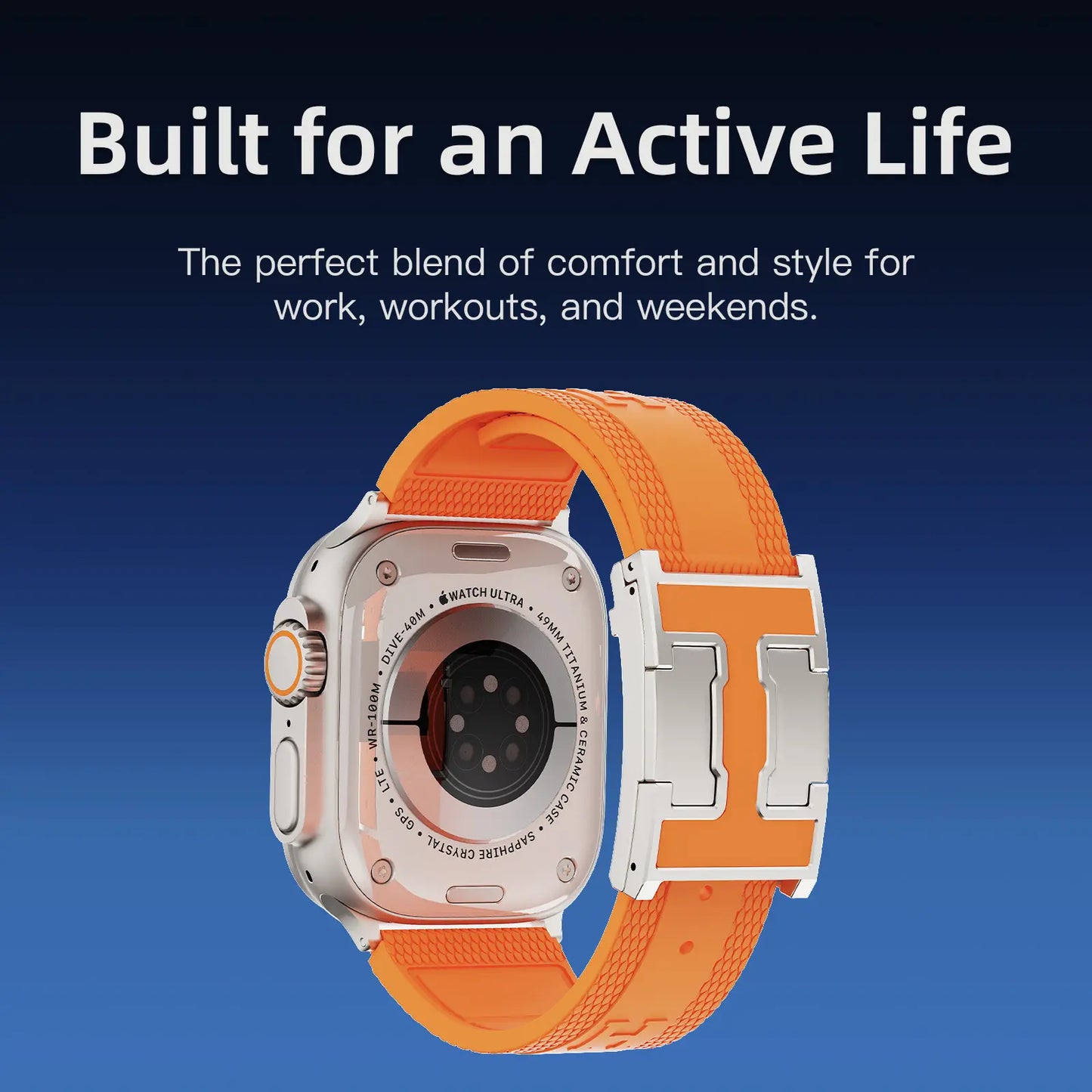 Elevate Your Style with the CRAZYGRASS Magnetic Silicone Band - The Ultimate Comfort Fit for Professional Men, Perfect for Smart Watches 44mm to 49mm