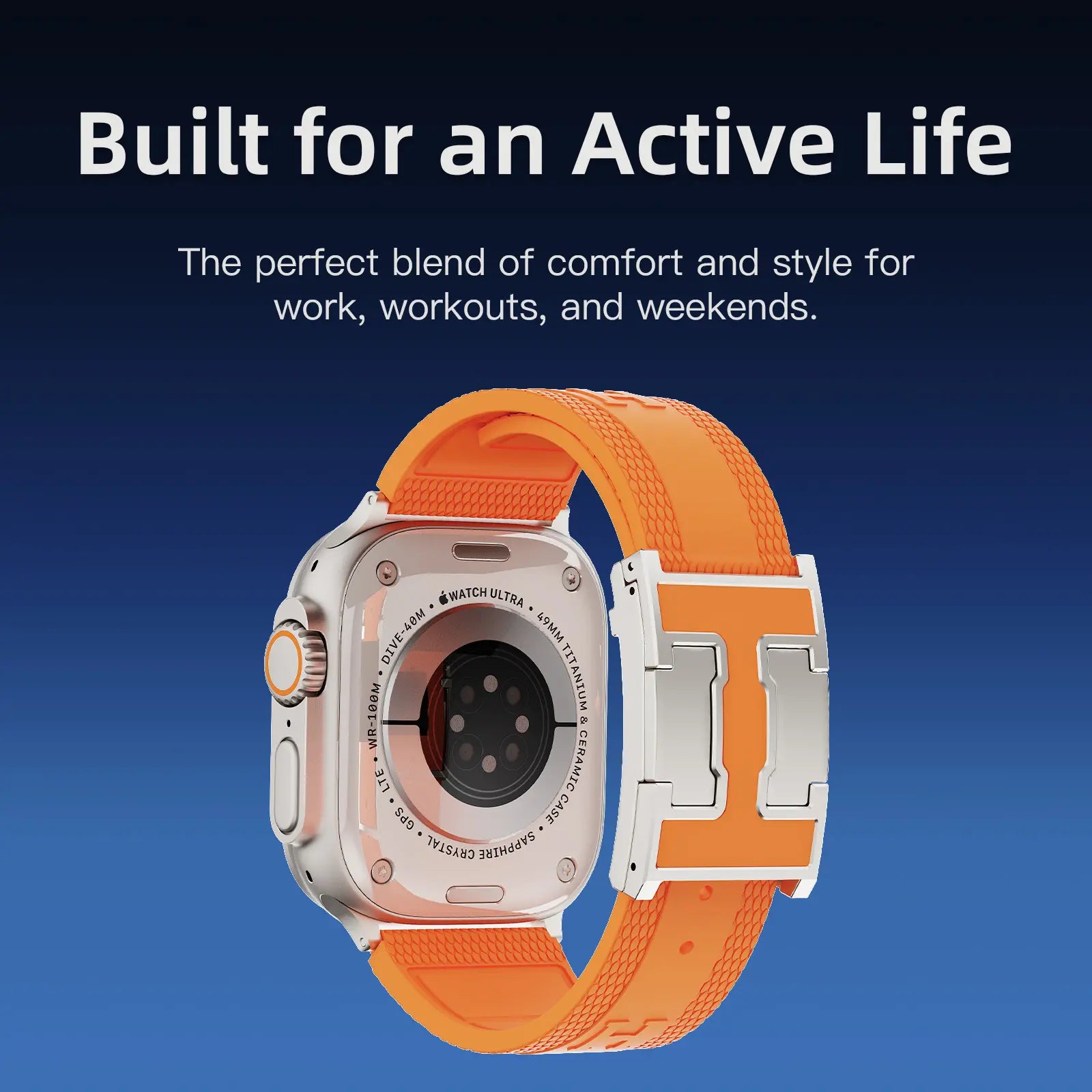 Elevate Your Style with the CRAZYGRASS Magnetic Silicone Band - The Ultimate Comfort Fit for Professional Men, Perfect for Smart Watches 44mm to 49mm