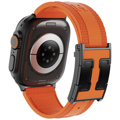 Elevate Your Style with the CRAZYGRASS Magnetic Silicone Band - The Ultimate Comfort Fit for Professional Men, Perfect for Smart Watches 44mm to 49mm