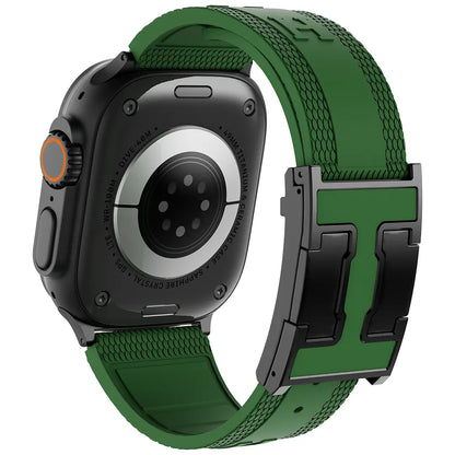 Elevate Your Style with the CRAZYGRASS Magnetic Silicone Band - The Ultimate Comfort Fit for Professional Men, Perfect for Smart Watches 44mm to 49mm