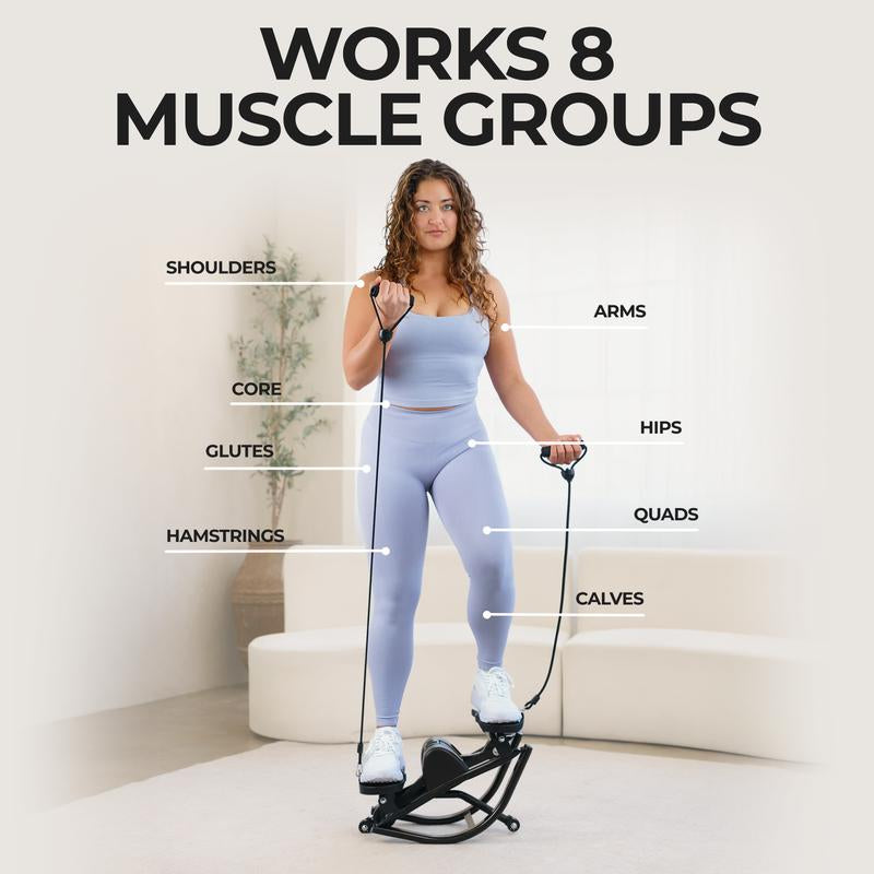 Transform Your Home Workouts with the Lhanelfit Rock Stepper - Compact, Quiet, and Perfect for Low Impact Cardio Training