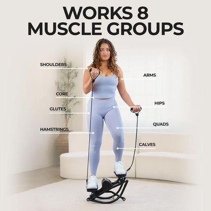 Transform Your Home Workouts with the Lhanelfit Rock Stepper - Compact, Quiet, and Perfect for Low Impact Cardio Training