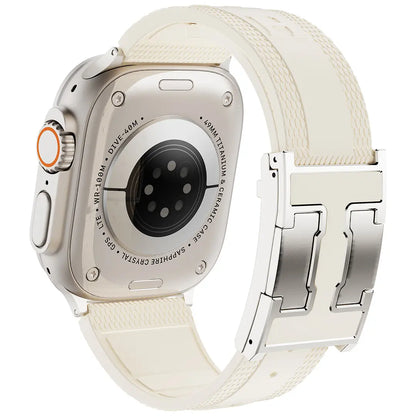Elevate Your Style with the CRAZYGRASS Magnetic Silicone Band - The Ultimate Comfort Fit for Professional Men, Perfect for Smart Watches 44mm to 49mm