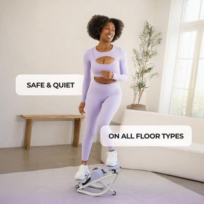 Transform Your Home Workouts with the Lhanelfit Rock Stepper - Compact, Quiet, and Perfect for Low Impact Cardio Training